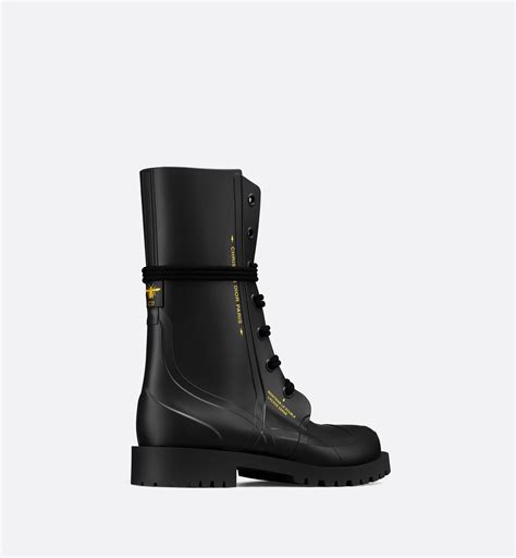 Diorcamp Ankle Boot Black Rubber and Neoprene 